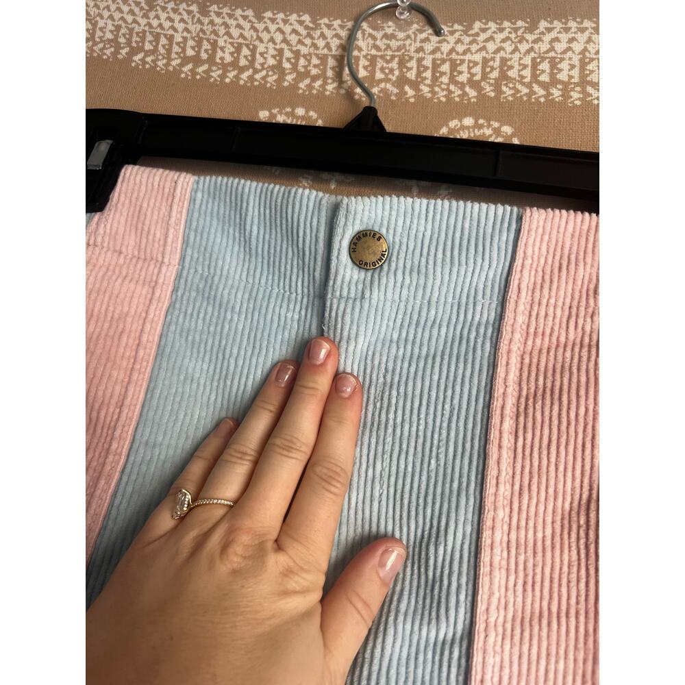 Hammies Women Corduroy Shorts in Powder Blue/Powder Pink - Picture 5 of 7